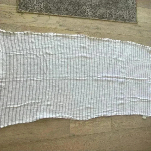 Madame COCO Turkish Striped Towel White Purple - Picture 4 of 6